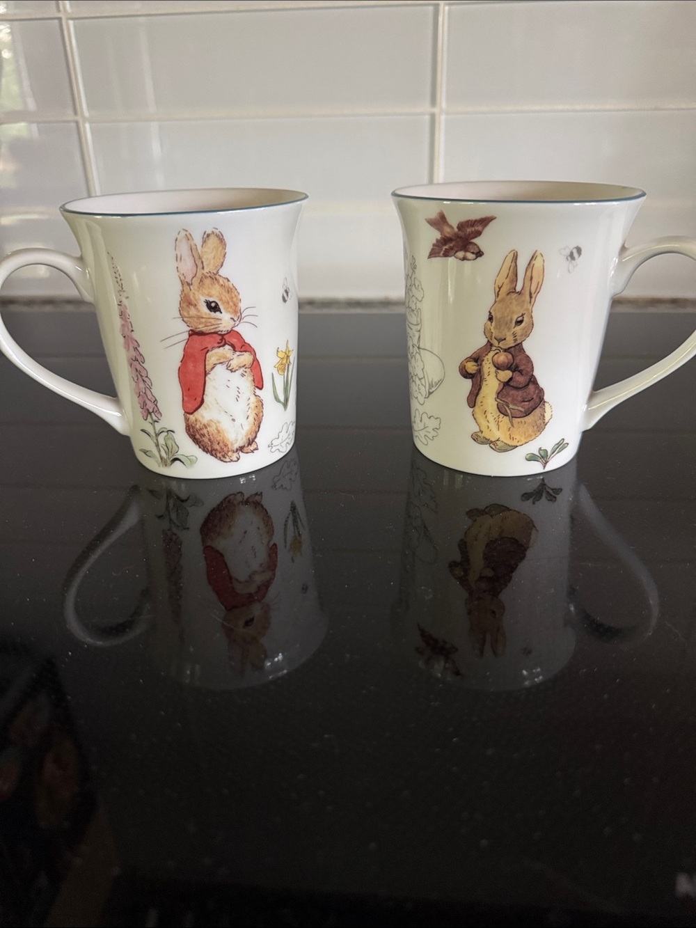 Beatrix Potter Peter Rabbit Ceramic Mugs- set of 2